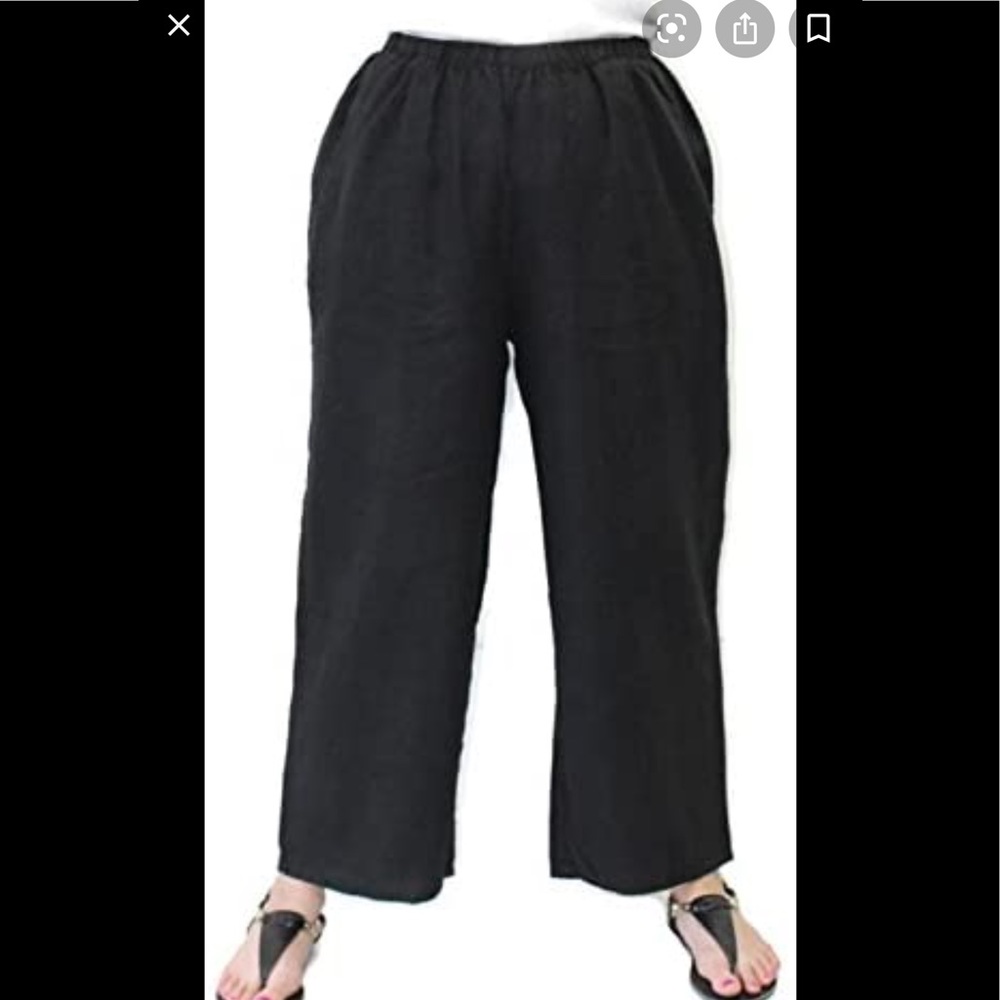COPY - 1990s Vintage Flax linen pant M